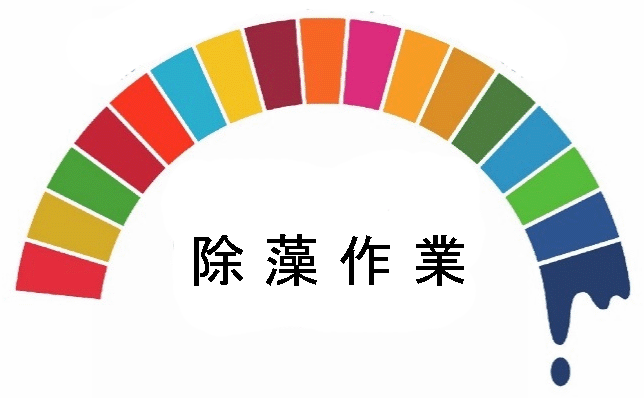 除藻作業